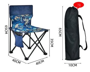 Kursi lipat dengan saku samping untuk barang kecil. Kursi lipat ringan dan praktis dibawa traveling. Desain kursi lipat yang ergonomis dan nyaman. Kursi lipat outdoor dengan kapasitas beban 100 kg. Kursi lipat yang cocok untuk camping dan traveling. Kursi lipat dengan bahan kuat untuk aktivitas luar ruangan.